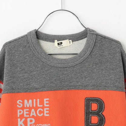 袖部條紋拼色衛衣