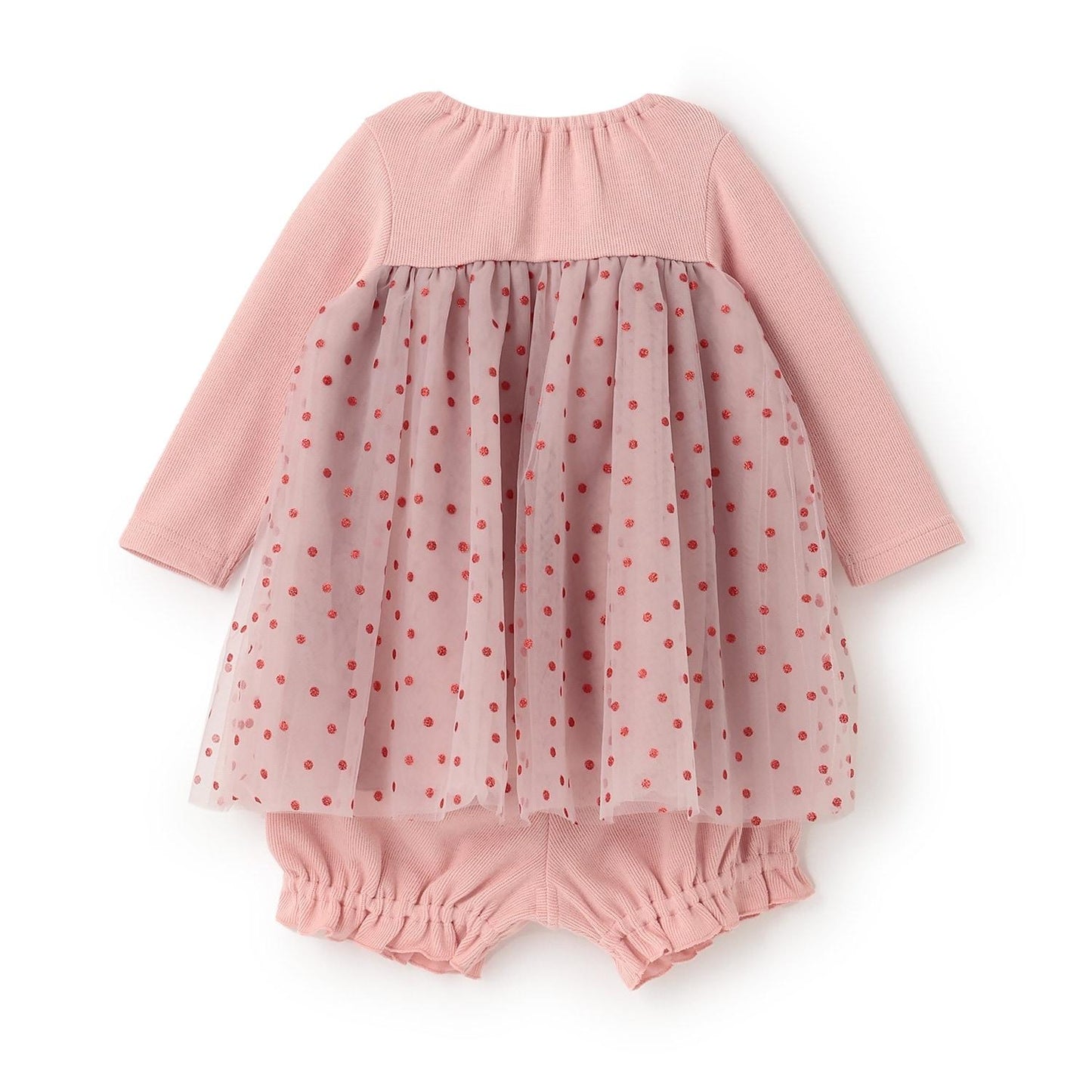 亮片波點嬰兒連體衣