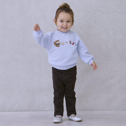 【フワのびっと】拼接貼布衛衣