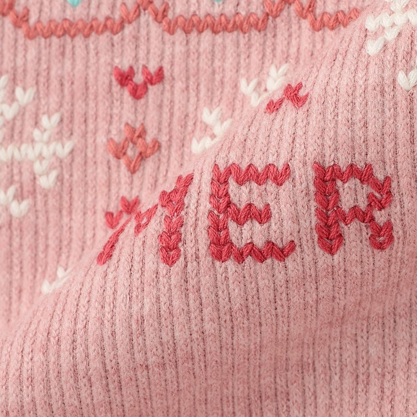 十字刺繡羅紋雙面衛衣