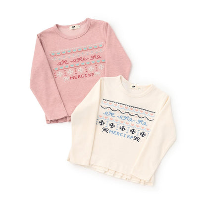 十字刺繡羅紋雙面衛衣