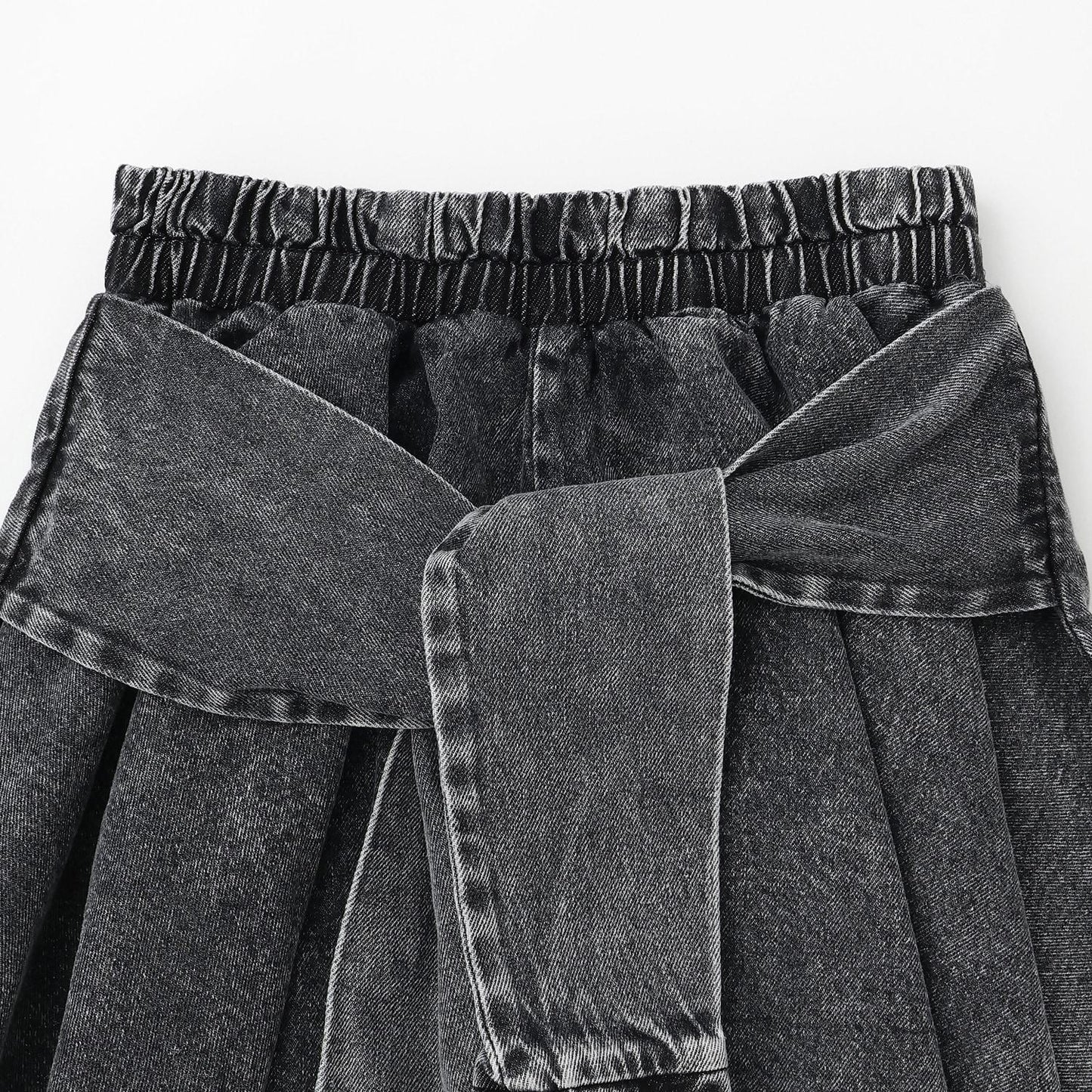 【LTXC】腰帶式牛仔裙褲