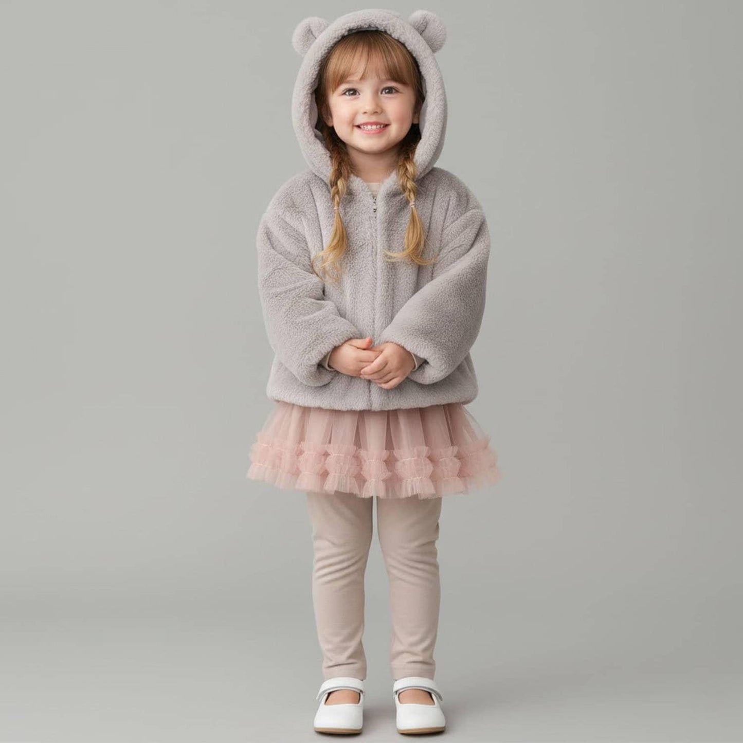 貓咪絨毛連帽衫托特包