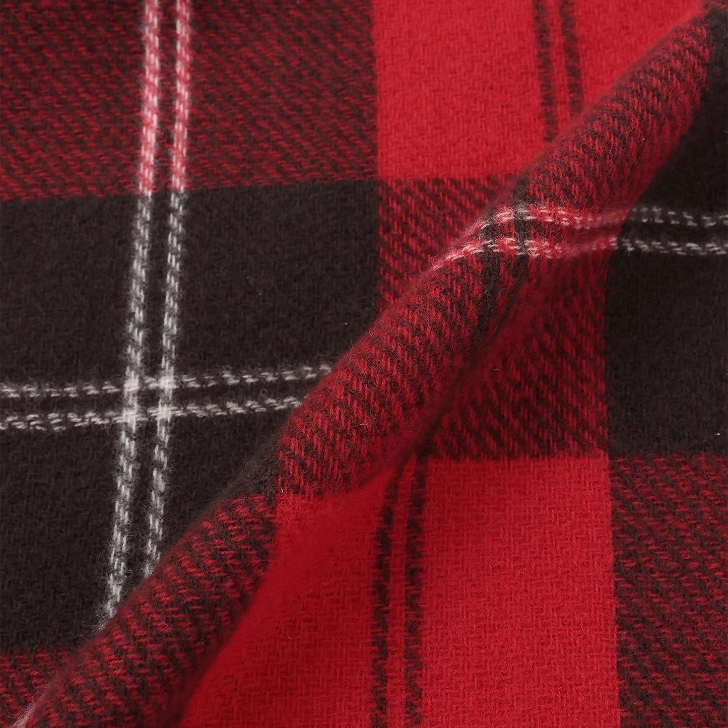 【防靜電】羊絨觸感格紋圍巾