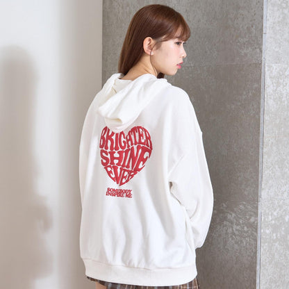 【秒可愛上衣】【LTXC】立體愛心寬鬆連帽衛衣