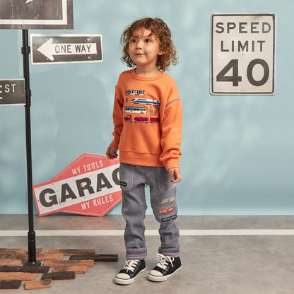 電車貼布繡衛衣