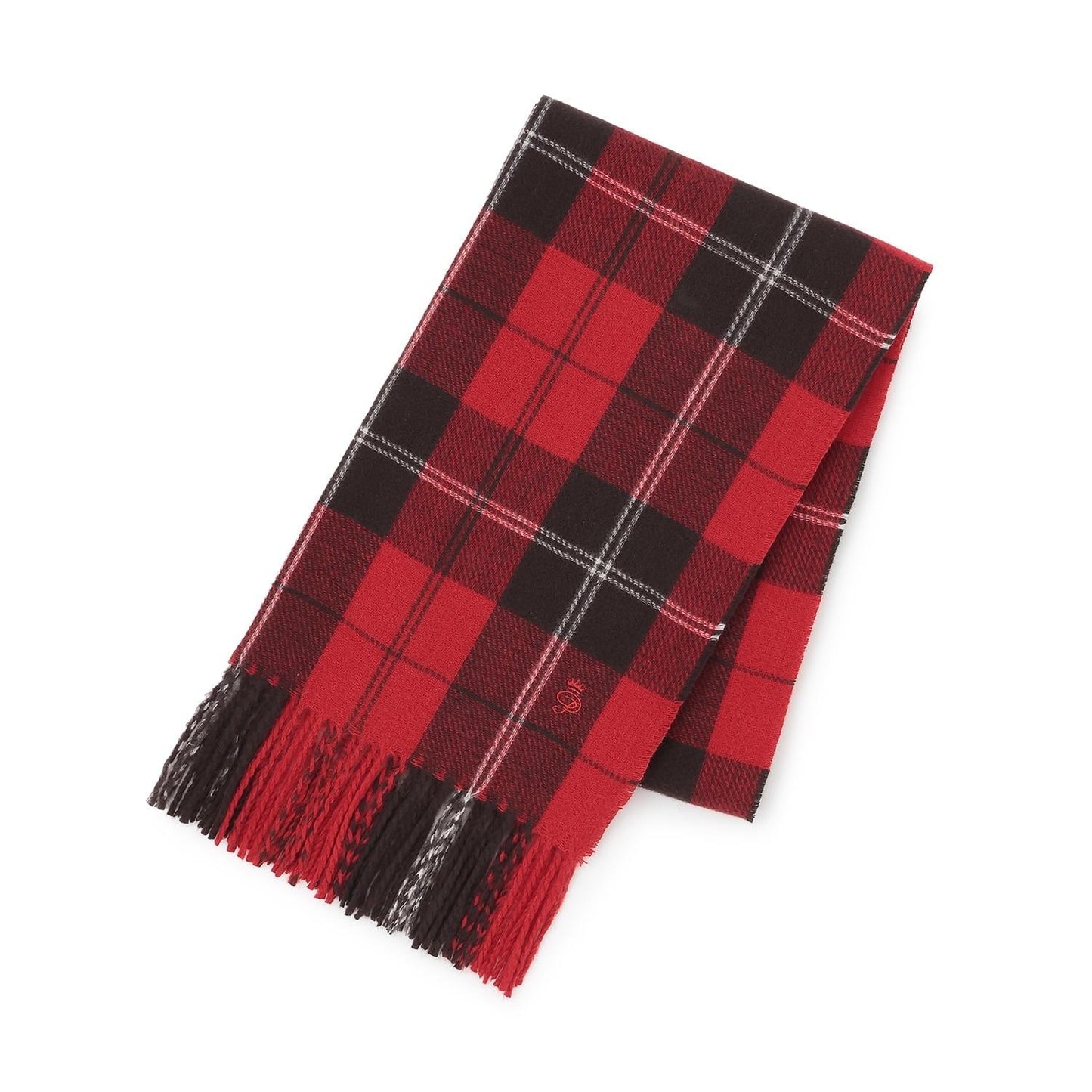 【防靜電】羊絨觸感格紋圍巾