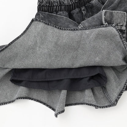 【LTXC】腰帶式牛仔裙褲