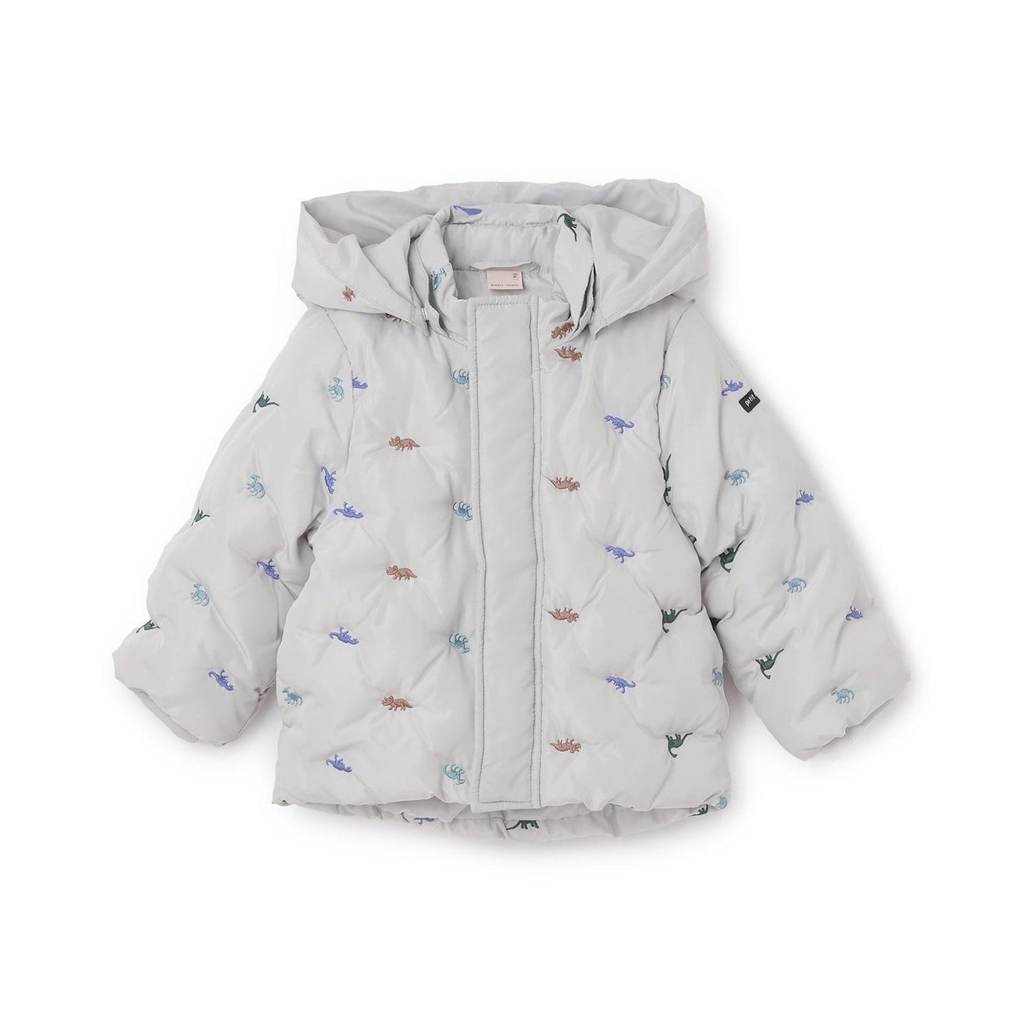 拼接刺繡加棉夾克