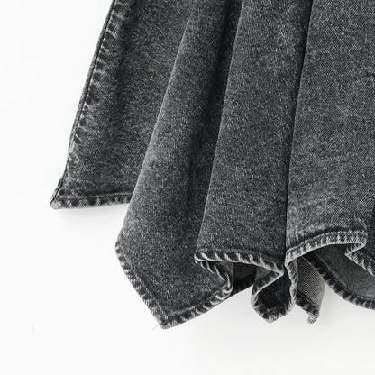 【LTXC】腰帶式牛仔裙褲