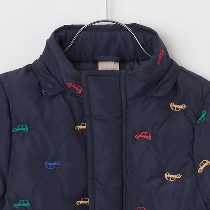 拼接刺繡加棉夾克