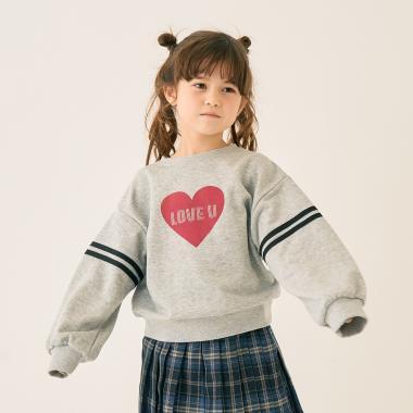 拼色植絨印花衛衣