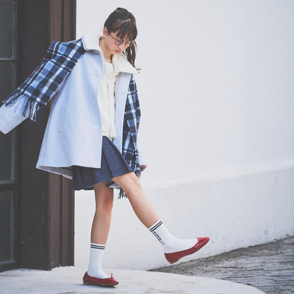 【防靜電】羊絨觸感格紋圍巾