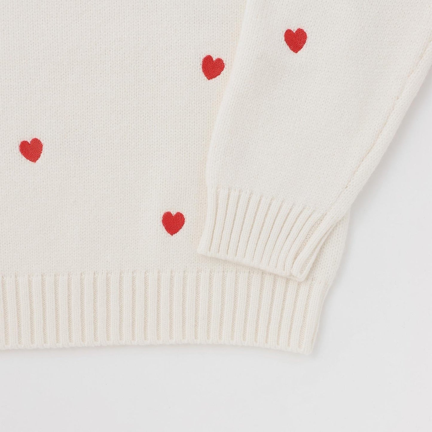 愛心刺繡針織衫