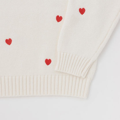 愛心刺繡針織衫