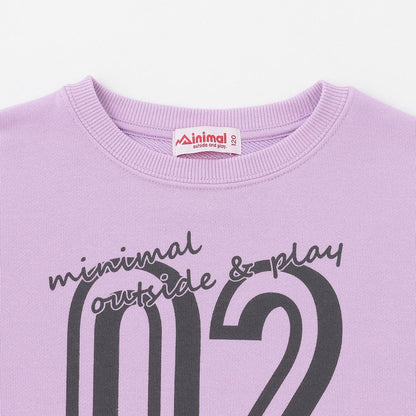 拼色植絨印花衛衣