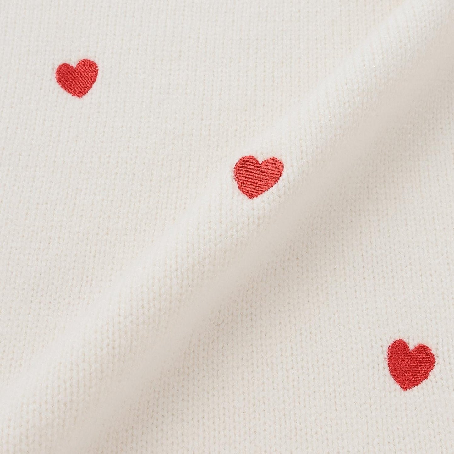 愛心刺繡針織衫