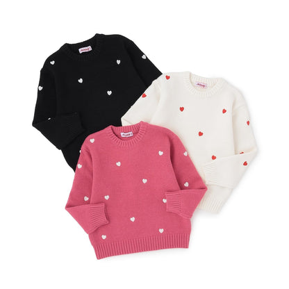 愛心刺繡針織衫