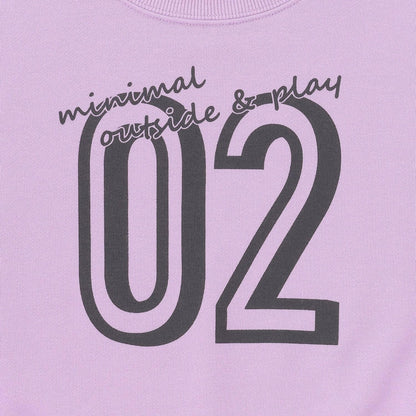 拼色植絨印花衛衣