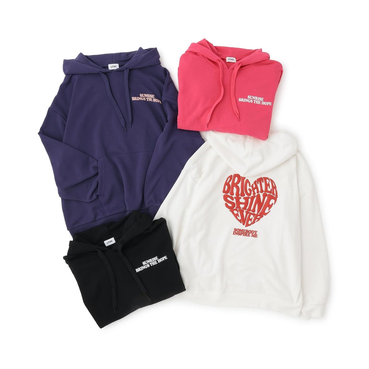 【秒可愛上衣】【LTXC】立體愛心寬鬆連帽衛衣