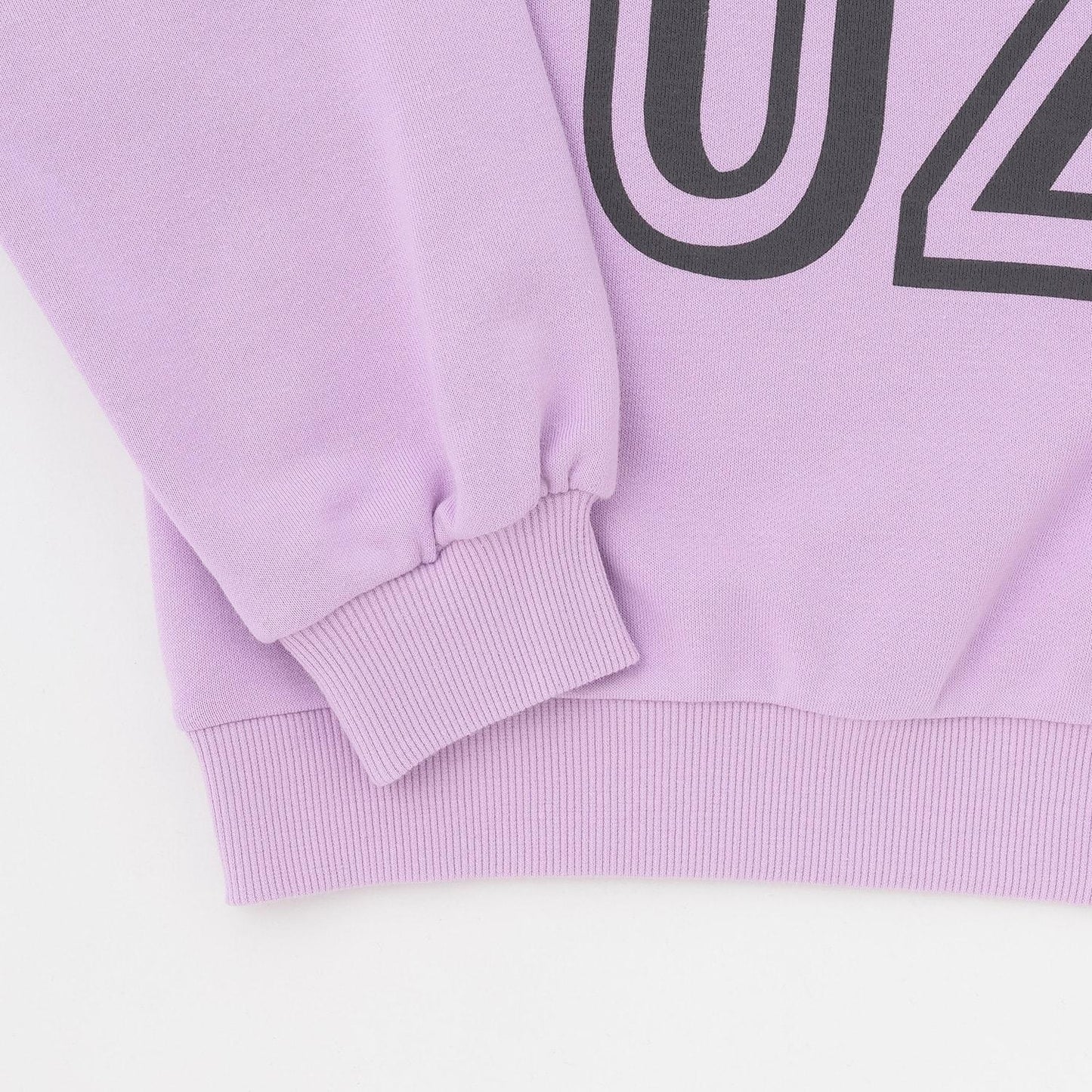 拼色植絨印花衛衣