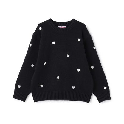 愛心刺繡針織衫