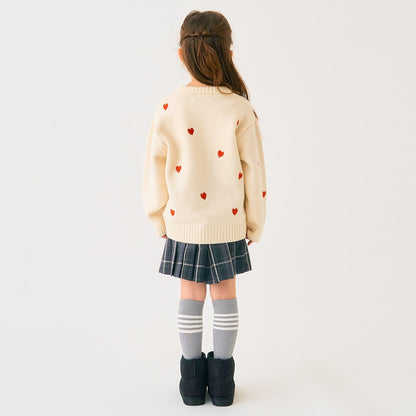 愛心刺繡針織衫