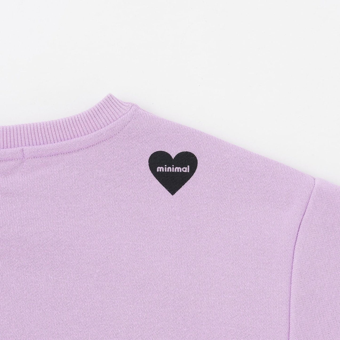 拼色植絨印花衛衣