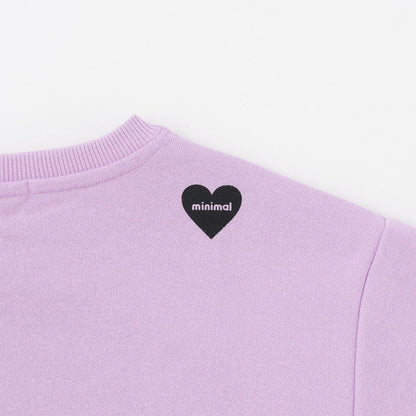 拼色植絨印花衛衣