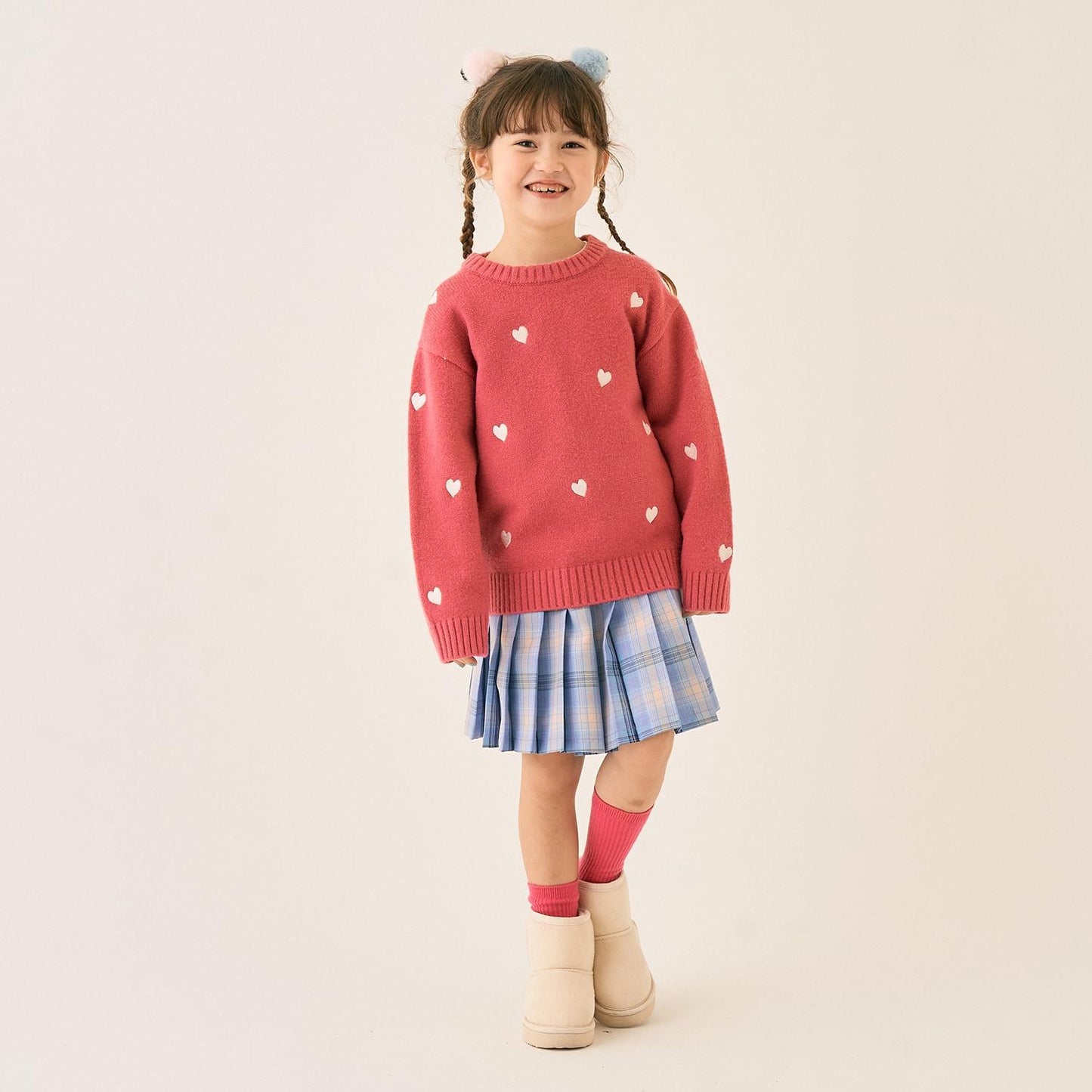 愛心刺繡針織衫