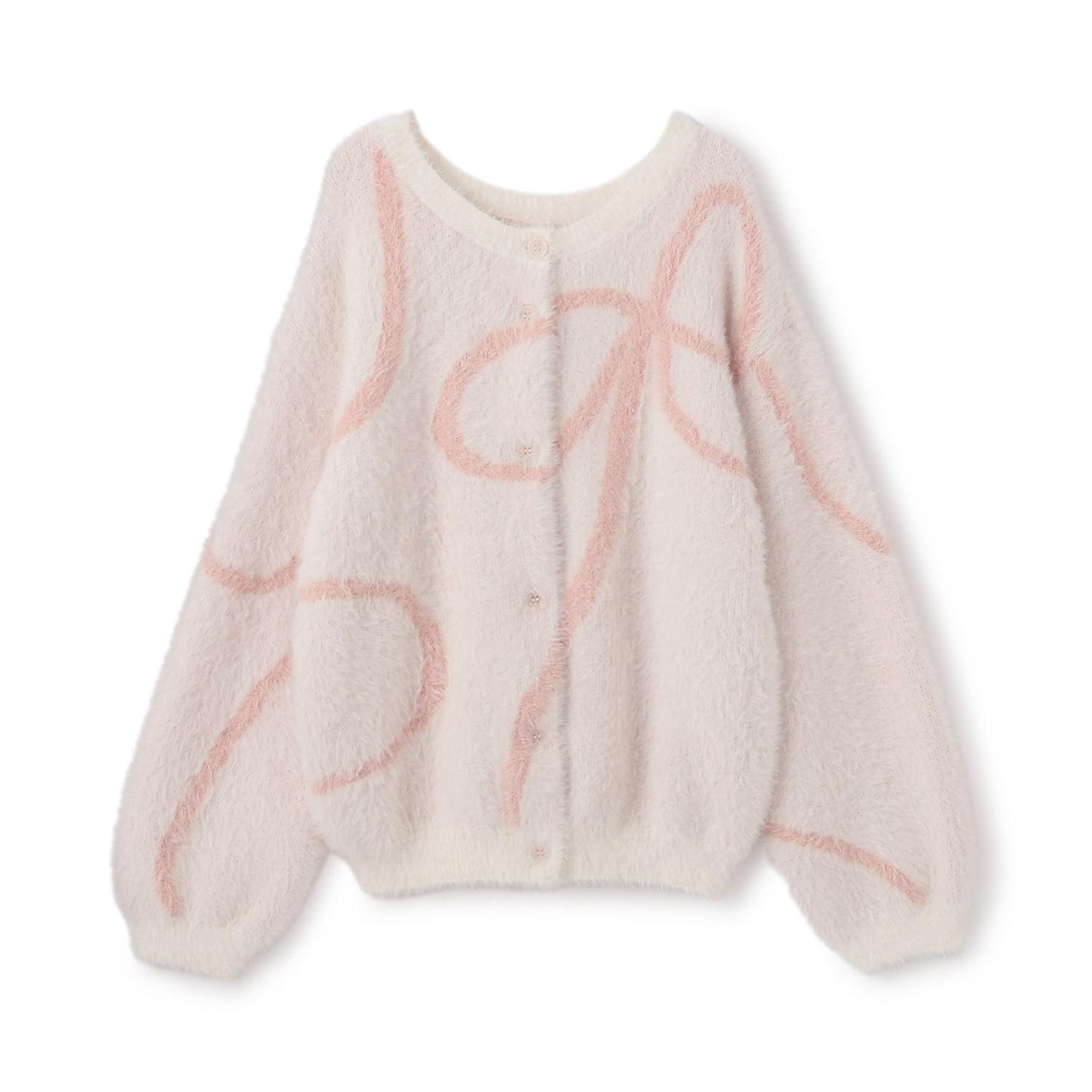 【リンク】長絨針織圖案開衫