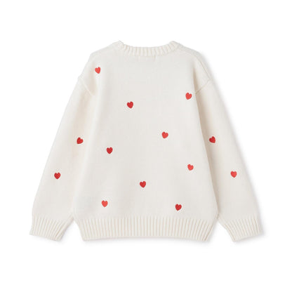 愛心刺繡針織衫