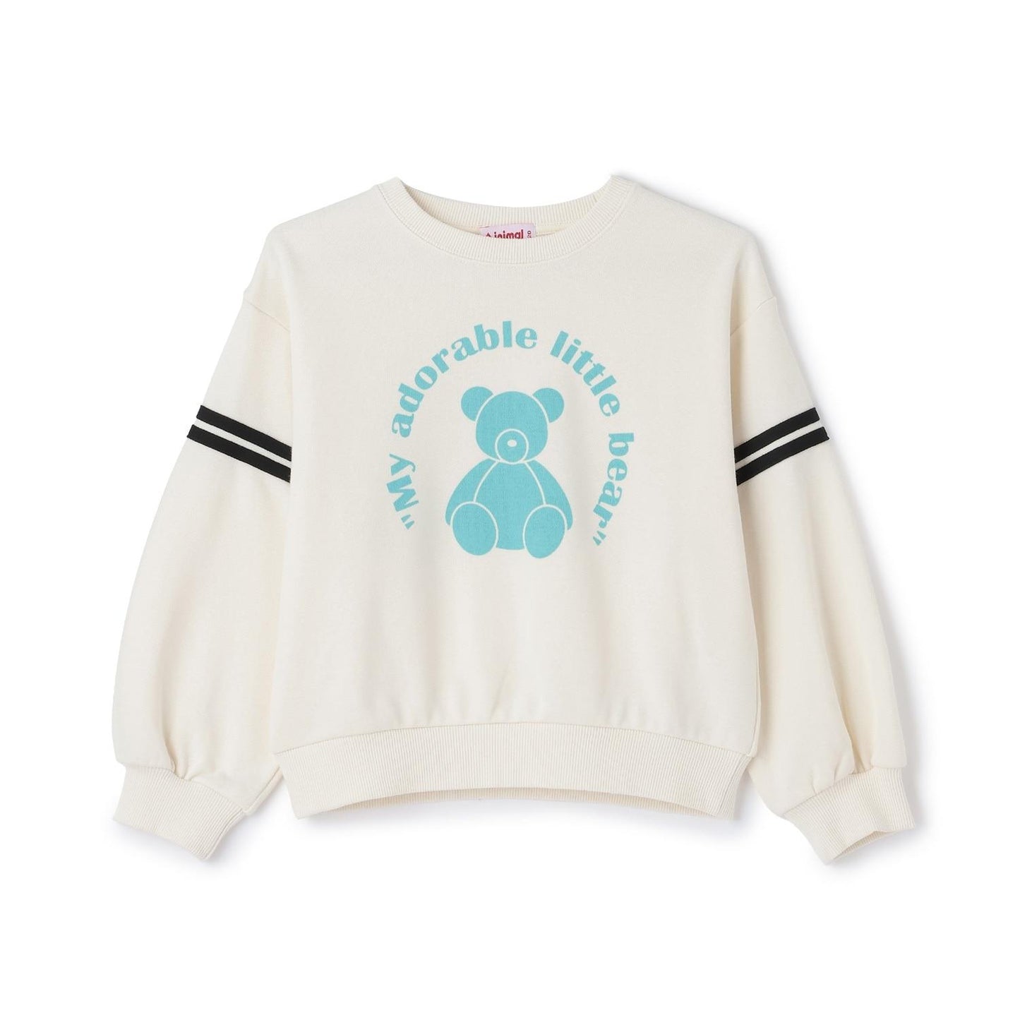 拼色植絨印花衛衣