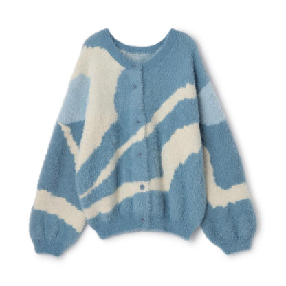 【リンク】長絨針織圖案開衫