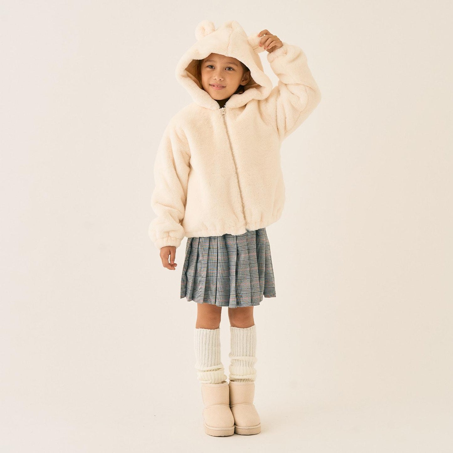 仿皮草飛行夾克