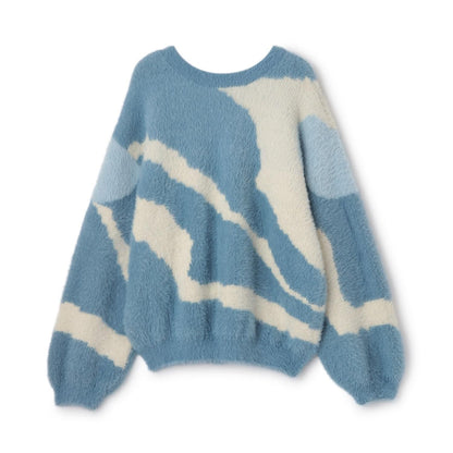 【リンク】長絨針織圖案開衫