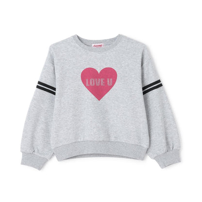 拼色植絨印花衛衣