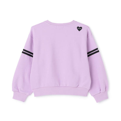 拼色植絨印花衛衣