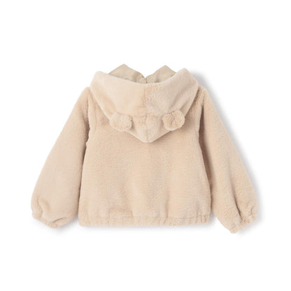 仿皮草飛行夾克