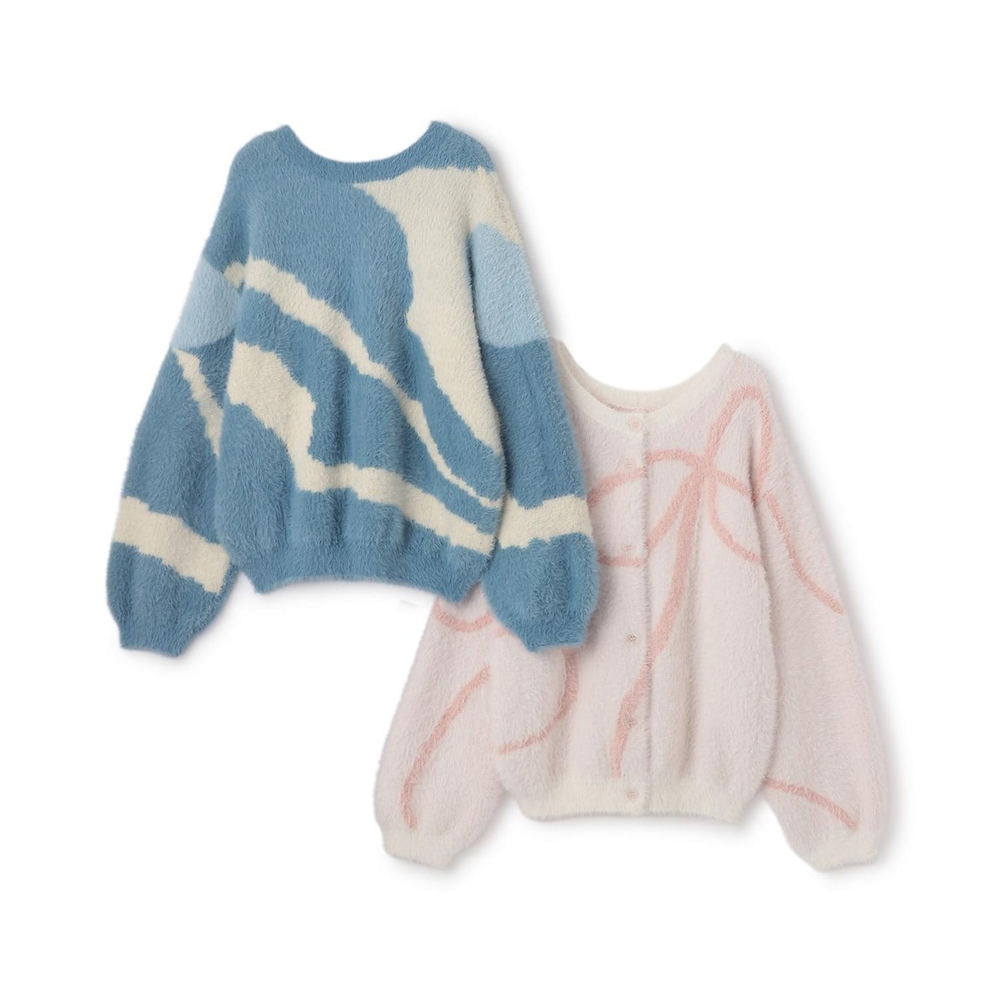 【リンク】長絨針織圖案開衫