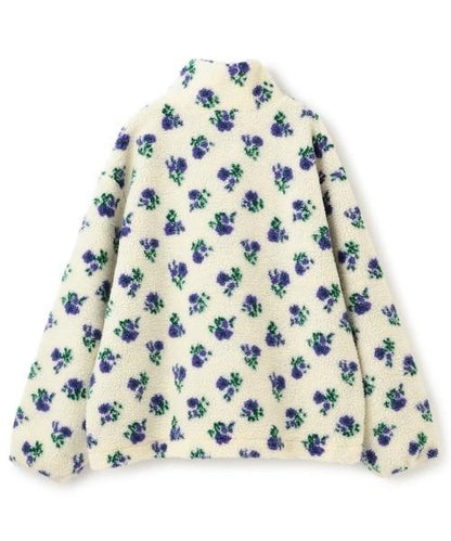 拼接羊羔絨夾克【韓國時尚】