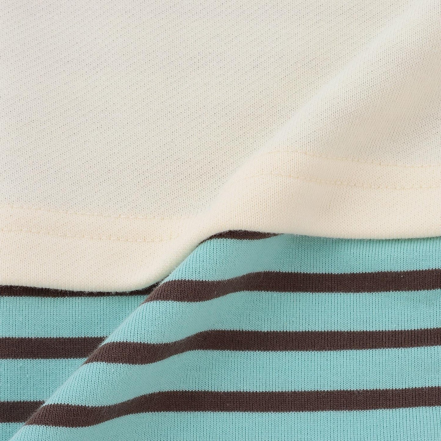 假兩件袖層疊設計衛衣