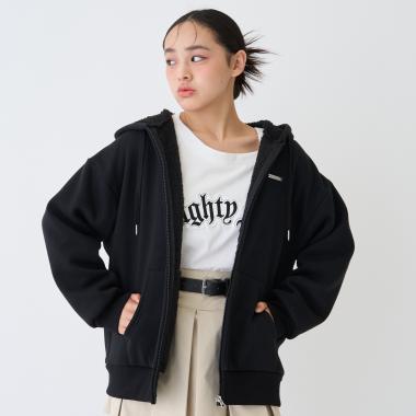 內里加絨拉鍊連帽衛衣