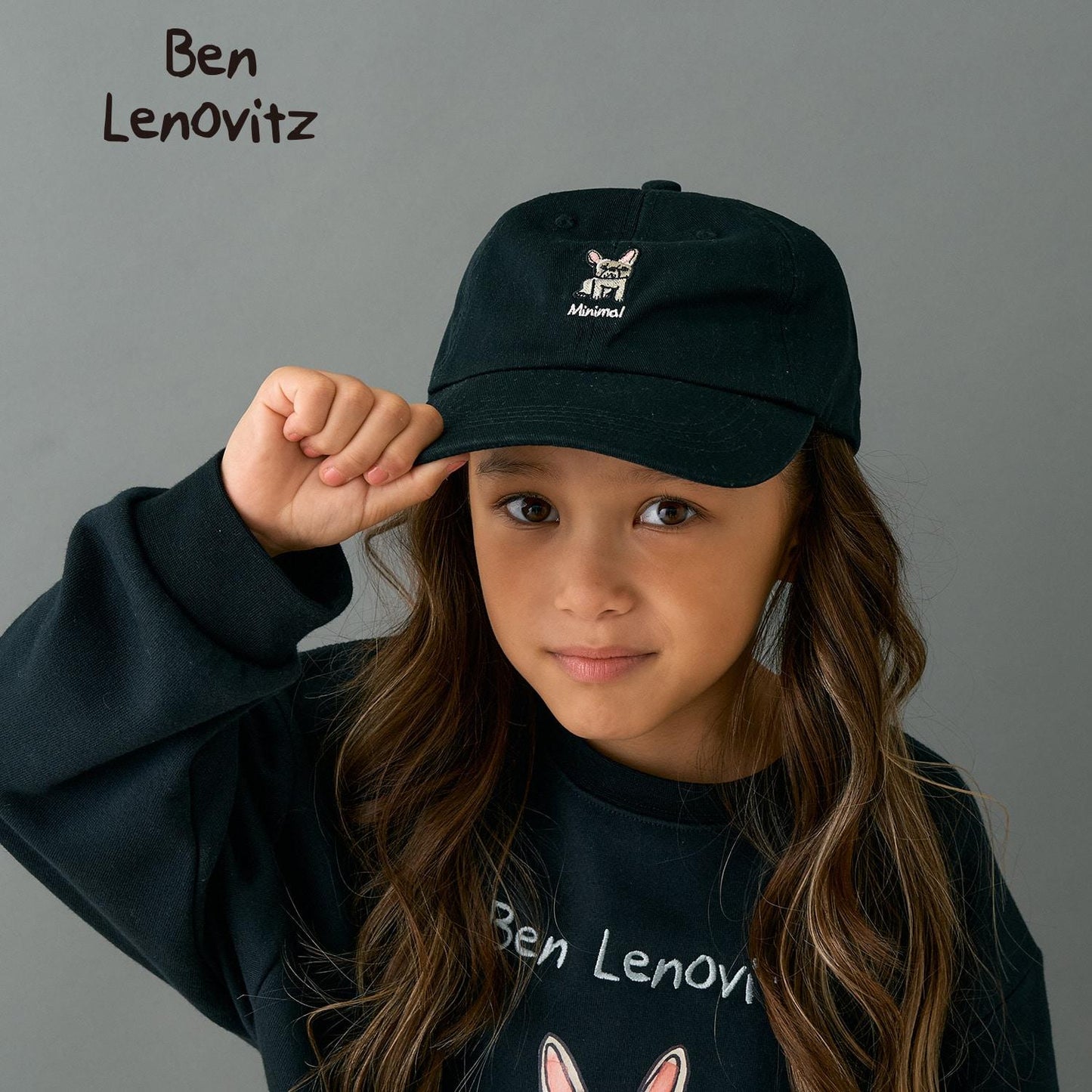 【ベンレノヴィッツ】拼色DOG刺繡棒球帽