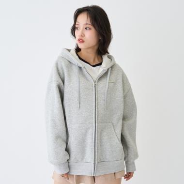 內里加絨拉鍊連帽衛衣