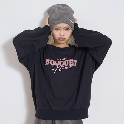 【秒可愛上衣】logo刺繡基礎款衛衣