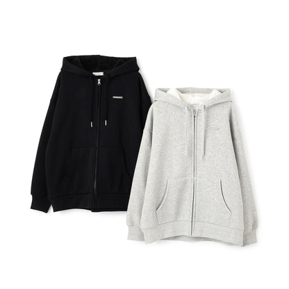 內里加絨拉鍊連帽衛衣