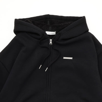 內里加絨拉鍊連帽衛衣