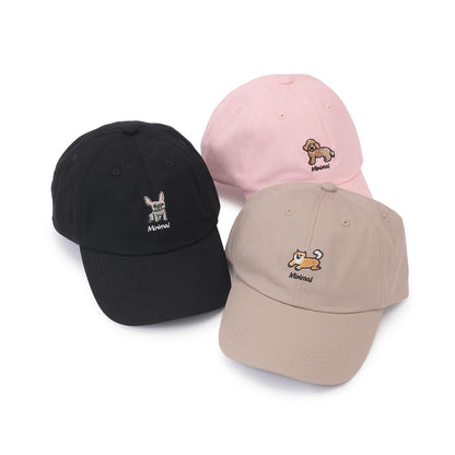【ベンレノヴィッツ】拼色DOG刺繡棒球帽