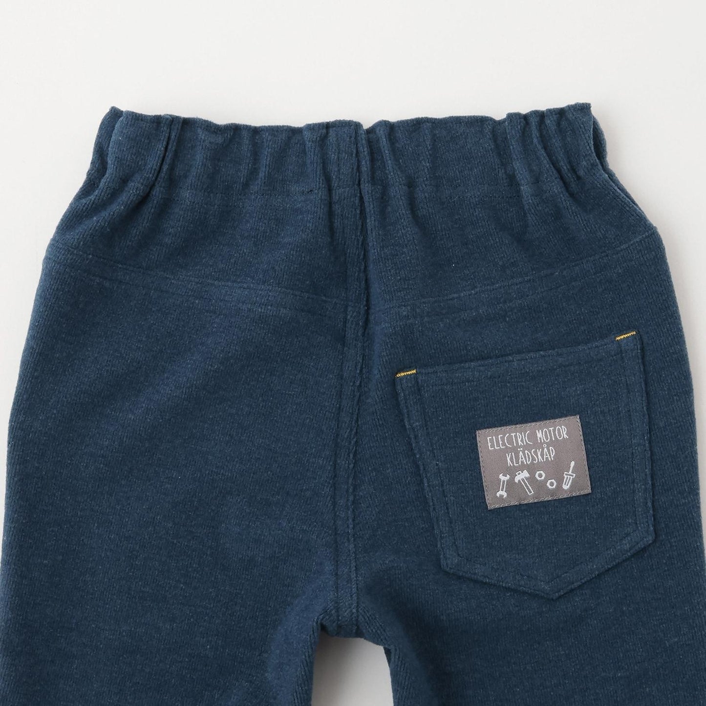 褲腳內側交通工具印花長款直筒褲